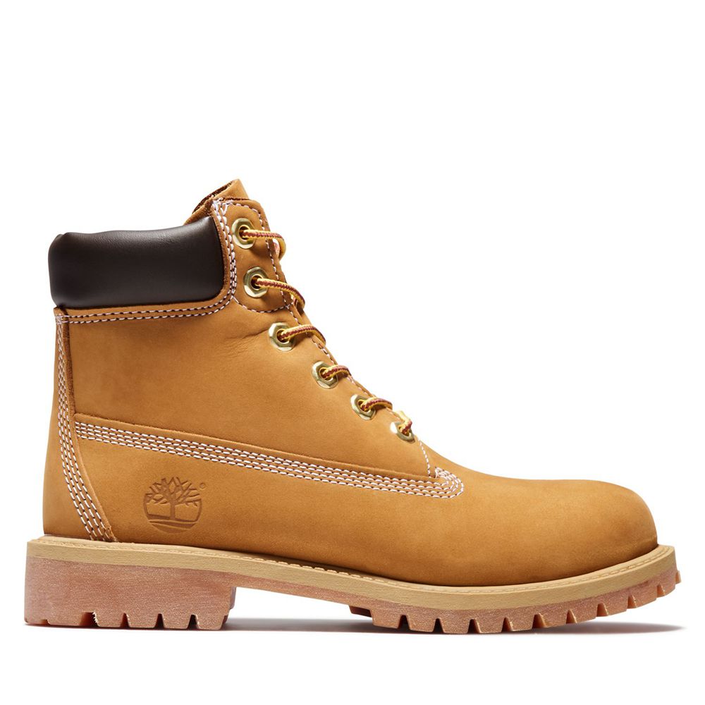 Bocanci 6-Inch Timberland Copii Maro - Junior Premium Waterproof - Romania - SVQCFH098